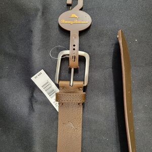 Tommy Bahama Mens Brown Leather Belt, Large NIP